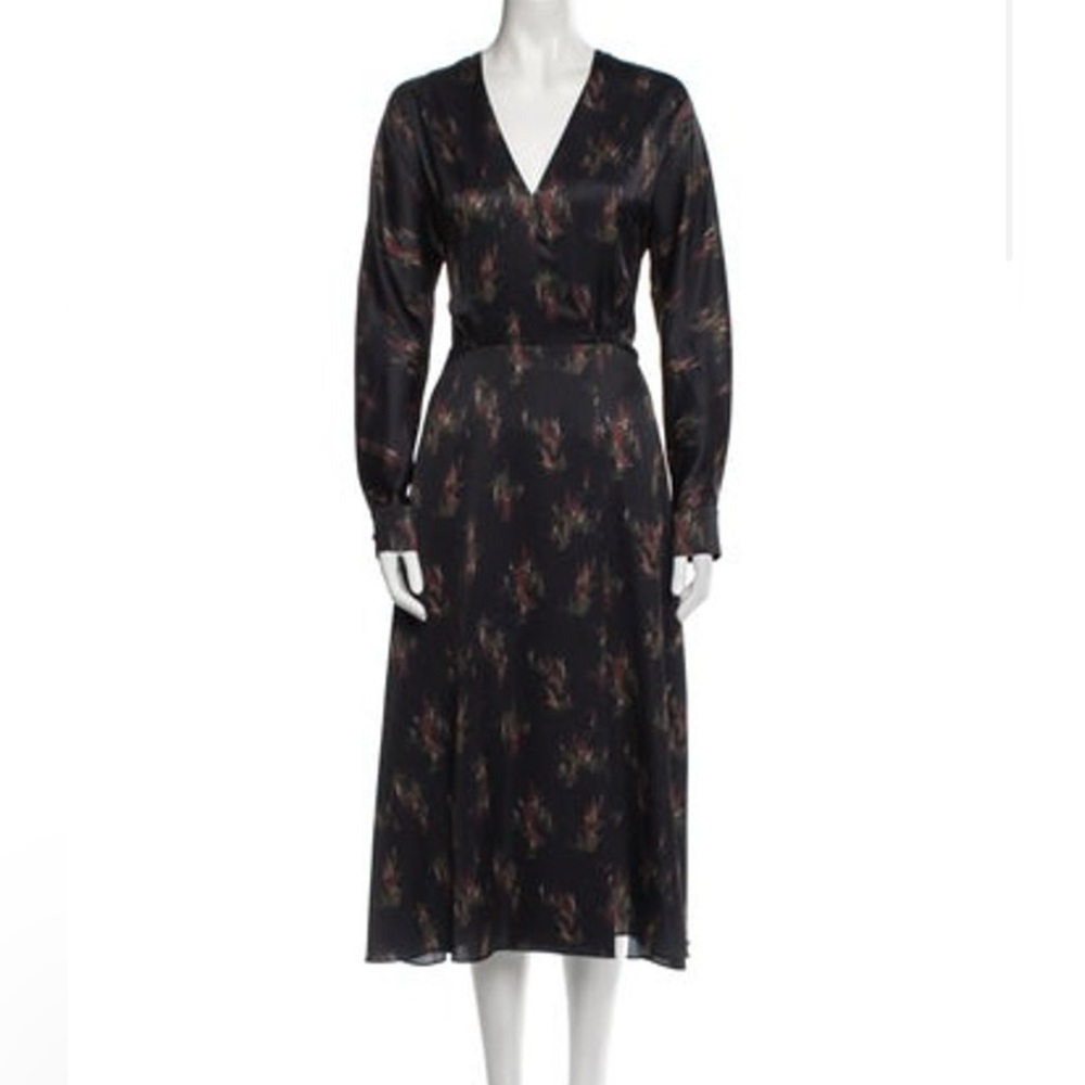 Elegant Black Floral Dress